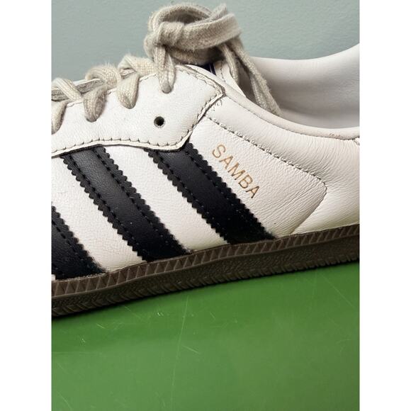 Adidas Samba Original Vegan Mens Shoes White Black Gum Bottom Sneakers Size 8 main image 13